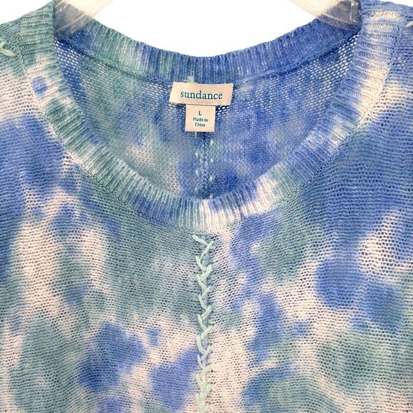 Sundance Tie Dyed Zenia Cotton Sweater - Large - Picture 10 of 12
